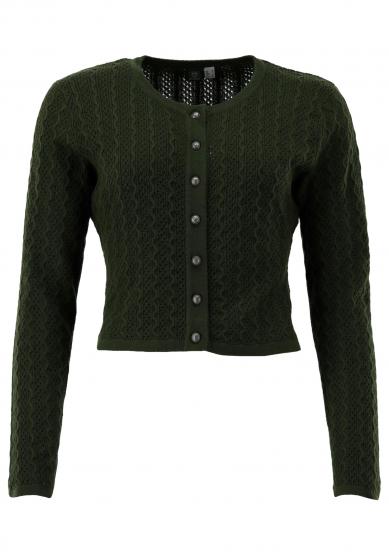 Strickjacke oliv 40 | oliv