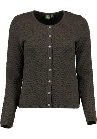Strickjacke dkl.-grün 40 | grün