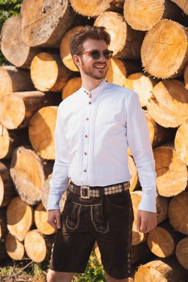 Trachtenhemd SlimFit weiß 42 | weiß