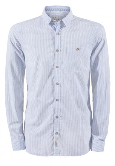 Trachtenhemd Ryan rauchblau in Größe XL XL | blau