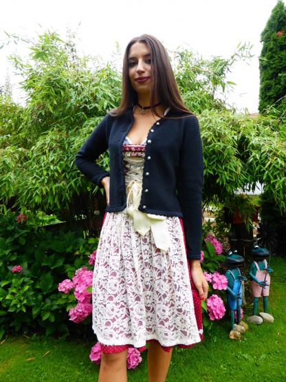 Trachten-Strickjacke Rosi 38 | schwarz
