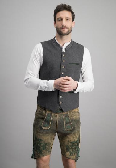 Weste Sirius grau-tanne in Größe 60 60 | grau
