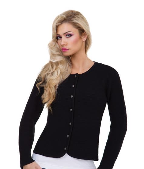 Strickjacke schwarz 32 | schwarz