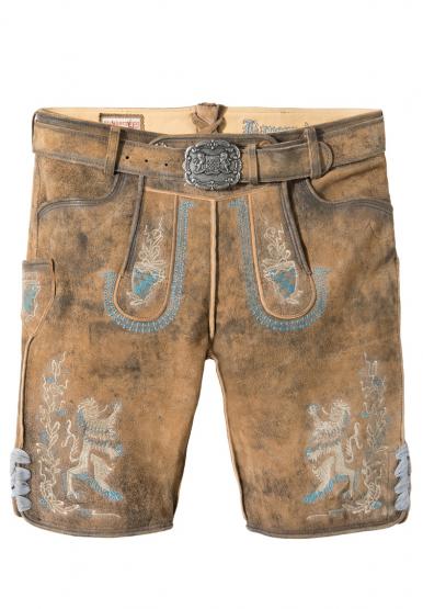 Lederhose Bayern-Bua hanf in Größe 46 46 | braun