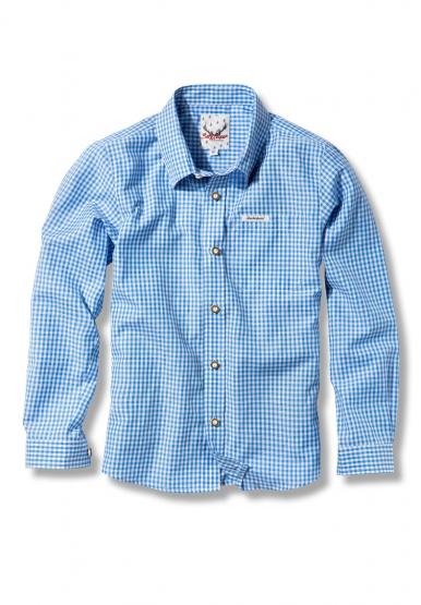 Trachten-Hemd Dave jr. blau 104 | blau
