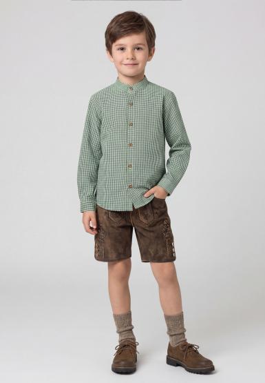Kinder Trachten Hemd Marius jr 140 | grün