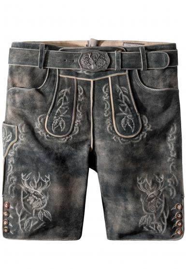 Lederhose Lee grau gespeckt in Größe 48 48 | grau