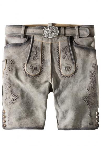 Trachtenlederhose Oliver rauch in Größe 60 60 | grau