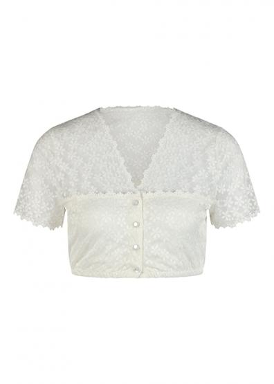 Dirndlbluse Haag offwhite 34 | off-white