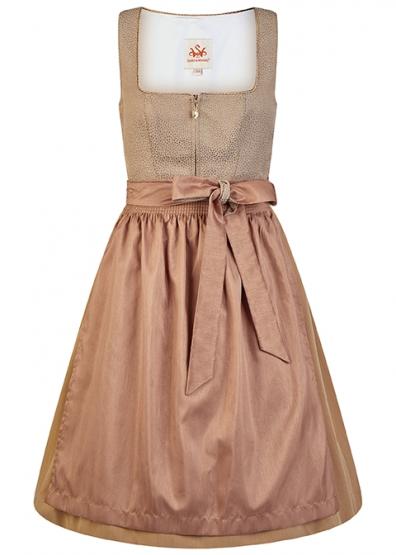 Dirndl Hornklee 70cm taupe 32 | grau