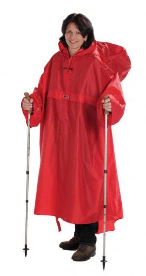 Kraxenponcho rot atmungsaktiv I | rot