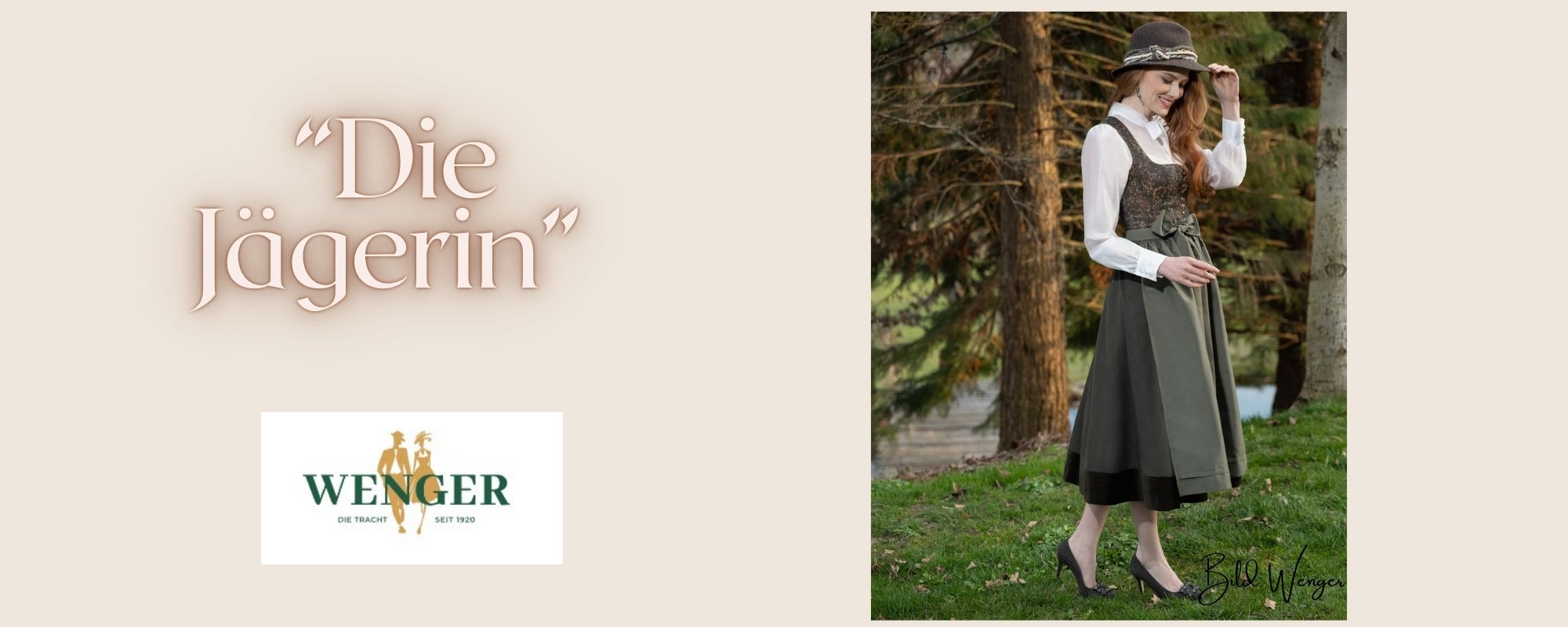 Banner Dirndl die Jägerin